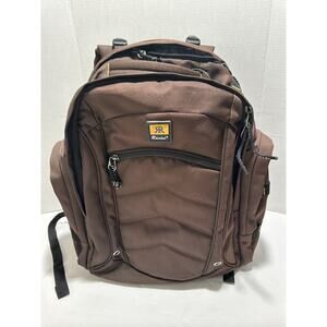 Racini Bags Sports Backpack Heavy Duty Laptop Brown Med Large Great Quality